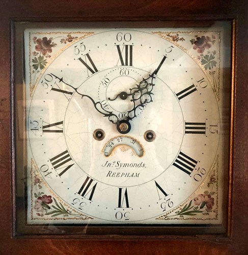 Woodforde's longcase clock face