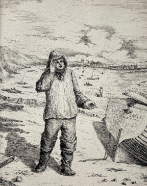 Ham Peggotty on Yarmouth beach