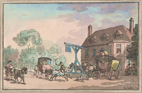 A Posting Inn By Thomas Rowlandson, 1787