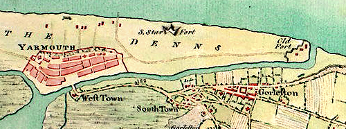 Military Encampments near Yarmouth 1782