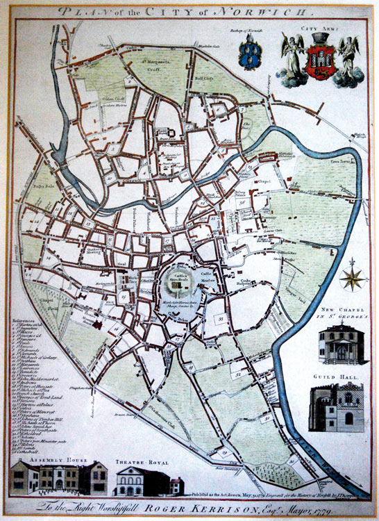 Norwich map 1779